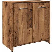 Vidaxl - Waschbeckenunterschrank Altholz-Optik 60x33x60 cm Holzwerkstoff Vidaxl - Waschbeckenunterschrank Altholz-Optik 60x33x60 cm Holzwerkstoff von VIDAXL