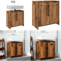 Waschbeckenunterschrank Altholz-Optik 60x33x60 cm Holzwerkstoff - Vidaxl von VIDAXL