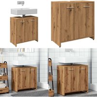 Vidaxl - Waschbeckenunterschrank Artisan-Eiche 60x33x60 cm von VIDAXL