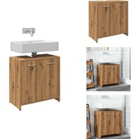 Waschbeckenunterschrank Artisan-Eiche 60x33x60 cm - Waschbeckenschrank - Waschbeckenschränke - Waschtisch - Waschtischunterschrank Waschbeckenunterschrank Artisan-Eiche 60x33x60 cm - Waschbeckenschrank - Waschbeckenschränke - Waschtisch - Waschtischunterschrank von VIDAXL