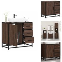 Waschbeckenunterschrank Braun Eichen-Optik 65x33x60 cm - Waschbeckenunterschrank - Waschbeckenunterschränke - Waschbeckenschrank - Waschtisch Waschbeckenunterschrank Braun Eichen-Optik 65x33x60 cm - Waschbeckenunterschrank - Waschbeckenunterschränke - Waschbeckenschrank - Waschtisch von VIDAXL