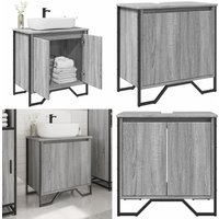 Vidaxl - Waschbeckenunterschrank Grau Sonoma 60x35x60 cm Holzwerkstoff von VIDAXL