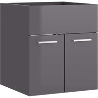 Waschbeckenunterschrank Hochglanz-Grau 41x38,5x46cm Vidaxl Waschbeckenunterschrank Hochglanz-Grau 41x38,5x46cm Vidaxl von VIDAXL