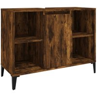 Bonnevie - Waschbeckenunterschrank,Waschtischunterschrank Räuchereiche 80x33x60 cm Holzwerkstoff vidaXL von BONNEVIE