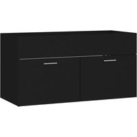 Waschbeckenunterschrank,Waschtischunterschrank Schwarz 90x38,5x46 cm Holzwerkstoff vidaXL von BONNEVIE