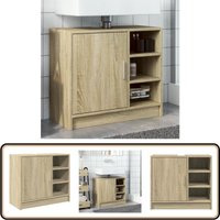 Waschbeckenunterschrank Sonoma-Eiche 63x29x55 cm Holzwerkstoff - Waschtischunterschrank - Badezimmermöbel - Badschrank - Holzwerkstoff - Sonoma-Eiche von VIDAXL