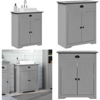 Vidaxl - Waschbeckenunterschrank bodo Grau 70x35x80 cm Vidaxl - Waschbeckenunterschrank bodo Grau 70x35x80 cm von VIDAXL