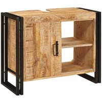 Waschbeckenunterschrank mit Tür Massives Mango-Holz, Eisen Vidaxl Waschbeckenunterschrank mit Tür Massives Mango-Holz, Eisen Vidaxl von VIDAXL