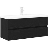 Vidaxl - Waschbeckenunterschrank mit Tür Schwarze Eiche 100 x 39 x 62 cm Vidaxl - Waschbeckenunterschrank mit Tür Schwarze Eiche 100 x 39 x 62 cm von VIDAXL