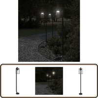 Wegeleuchte Schwarz 100 cm Edelstahl - Wegeleuchte - Edelstahl - Außenstehleuchte - Gartenlampe - LED-Lampe Wegeleuchte Schwarz 100 cm Edelstahl - Wegeleuchte - Edelstahl - Außenstehleuchte - Gartenlampe - LED-Lampe von VIDAXL