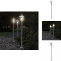 Wegeleuchte Silbern 120 cm Edelstahl - Wegeleuchte - Edelstahl - Außenstehleuchte - Gartenlampe - LED-Lampe Wegeleuchte Silbern 120 cm Edelstahl - Wegeleuchte - Edelstahl - Außenstehleuchte - Gartenlampe - LED-Lampe von VIDAXL
