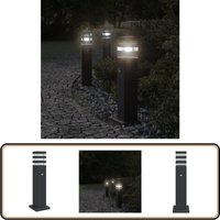 Vidaxl - Wegeleuchte mit Bewegungsmelder Schwarz 50 cm Aluminium - Außenbeleuchtung - LED-Lampe - Gartenlampe - Sicherheitslicht von VIDAXL