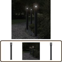 Wegeleuchte mit Steckdose Schwarz 110 cm Edelstahl - Wegeleuchte - Außenstehleuchte - Gartenlampe - LED-Lampe - Edelstahl Lampe Wegeleuchte mit Steckdose Schwarz 110 cm Edelstahl - Wegeleuchte - Außenstehleuchte - Gartenlampe - LED-Lampe - Edelstahl Lampe von VIDAXL