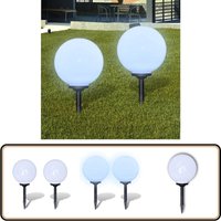Wegeleuchten 2 Stk. led 30 cm mit Erdspieß - LED-Solarleuchte - Gartenbeleuchtung - Außenscheinwerfer - Wegleuchtne - Solarlicht von VIDAXL
