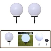 Wegeleuchten 2 Stk. led 40 cm mit Erdspieß - led Solarleuchte - Gartenleuchte - Outdoor Beleuchtung - Wegleuchtern - Terrasse Beleuchtung von VIDAXL