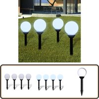 Wegeleuchten 4 Stk. led 15 cm mit Erdspieß - LED-Solarleuchte - Gartenleuchte - Außeleuchte - Wegleuchtne - Solarlicht von VIDAXL