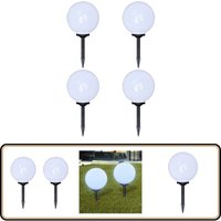 Wegeleuchten 4 Stk. led 30 cm mit Erdspieß - led Solarleuchten - Gartenbeleuchtung - Outdoor Beleuchtung - Solarstrahler - Wegeleuchten von VIDAXL