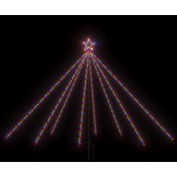 Weihnachtsbaum-Lichterkette,Kunstbaum Indoor Outdoor 400 LEDs Bunt 2,5 m vidaXL von BONNEVIE