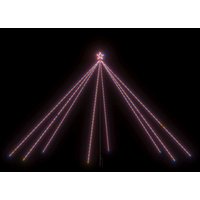Weihnachtsbaum-Lichterkette,Kunstbaum Indoor Outdoor 800 LEDs Bunt 5m vidaXL von BONNEVIE