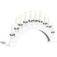 Weihnachtskerzenbogen mit 10 LED Kerzen Weiß 47 x 5 x 29 cm vidaXL Weihnachtskerzenbogen mit 10 LED Kerzen Weiß 47 x 5 x 29 cm vidaXL von VIDAXL