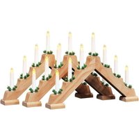 Weihnachtskerzenbrücke mit 7 LEDs 3 pcs Braun 39,5 x 5 x 29 cm vidaXL Weihnachtskerzenbrücke mit 7 LEDs 3 pcs Braun 39,5 x 5 x 29 cm vidaXL von VIDAXL