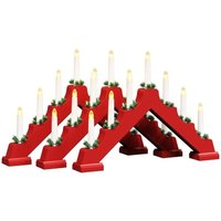 Weihnachtskerzenbrücke mit 7 LEDs 3 pcs Rot 39,5 x 5 x 29 cm vidaXL Weihnachtskerzenbrücke mit 7 LEDs 3 pcs Rot 39,5 x 5 x 29 cm vidaXL von VIDAXL