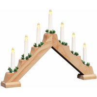 Weihnachtskerzenbrücke mit 7 LEDs Braun 39,5 x 5 x 29 cm vidaXL Weihnachtskerzenbrücke mit 7 LEDs Braun 39,5 x 5 x 29 cm vidaXL von VIDAXL