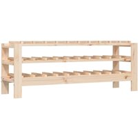 Bonnevie - Weinregal 109,5x30x42 cm Massivholz Kiefer vidaXL454995 von BONNEVIE