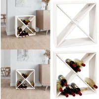Vidaxl - Weinregal Weiß 62x25x62 cm Massivholz Kiefer - Weinregal - Weinregale - Home & Living - Weiß Vidaxl - Weinregal Weiß 62x25x62 cm Massivholz Kiefer - Weinregal - Weinregale - Home & Living - Weiß von VIDAXL