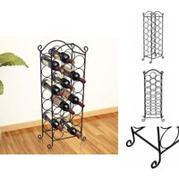 Vidaxl - Weinregale - Living Flaschenregal für 21 Flaschen Metall - Schwarz Vidaxl - Weinregale - Living Flaschenregal für 21 Flaschen Metall - Schwarz von VIDAXL