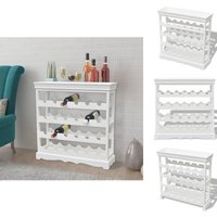 Vidaxl - Weinregale - Living Weinschrank Abreu Weiß - Weiß von VIDAXL