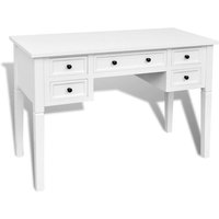 Bonnevie - Weißer Schreibtisch mit 5 Schubladen vidaXL769859 von BONNEVIE