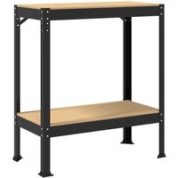 Werkbänke mit Regal Schwarz 81 x 41 x 145 cm Holzwerkstoff vidaXL Werkbänke mit Regal Schwarz 81 x 41 x 145 cm Holzwerkstoff vidaXL von VIDAXL