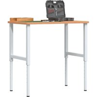 Werkbank 100x60x(71,5-98) cm Massivholz Buche Rechteckig - Vidaxl von VIDAXL