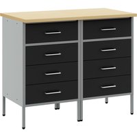 Vidaxl - Werkstattschränke 2 Stk. Schwarz und Grau Holzwerkstoff Stahl 846880 Vidaxl - Werkstattschränke 2 Stk. Schwarz und Grau Holzwerkstoff Stahl 846880 von VIDAXL