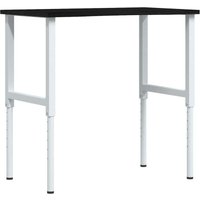 Vidaxl - Werkbank Dunkelbraun 100x60x(71,5-98) cm Massivholz Eiche von VIDAXL