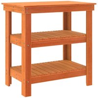 Werkbank Wachsbraun 78.5 x 50 x 80 cm Massivholz Kiefer Vidaxl von VIDAXL