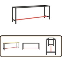 Werkbankgestell Mattschwarz und Mattrot 210x50x79 cm Metall - Metall Gestell - Werkbankgestell - Tischgestell - Robustes Gestell - Pulverbeschichtete Werkbankgestell Mattschwarz und Mattrot 210x50x79 cm Metall - Metall Gestell - Werkbankgestell - Tischgestell - Robustes Gestell - Pulverbeschichtete von VIDAXL