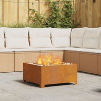 Feuerstelle Quadrat 60x60x30 cm Wetterstahl - Vidaxl von VIDAXL