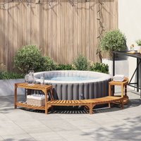 Vidaxl - Whirlpool-Umrandung Halbrund 272x120,5x55,5cm Massivholz Akazie Vidaxl - Whirlpool-Umrandung Halbrund 272x120,5x55,5cm Massivholz Akazie von VIDAXL
