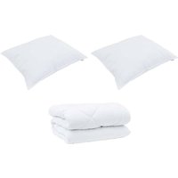 Winterbettdecke mit Kissen 3 pcs Weiß 260 x 220 cm Mikrofaser Vidaxl Winterbettdecke mit Kissen 3 pcs Weiß 260 x 220 cm Mikrofaser Vidaxl von VIDAXL