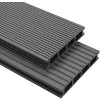 Vidaxl - wpc Terrassendielen mit Zubehör 25 m² 4 m Grau Vidaxl - wpc Terrassendielen mit Zubehör 25 m² 4 m Grau von VIDAXL