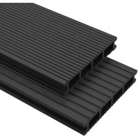 Wpc Terrassendielen mit Zubehör 30 m² 4 m Anthrazit Vidaxl von VIDAXL