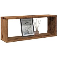 Vidaxl - Würfel-Wandregale 2 Stk. Altholz-Optik 60x15x23 Holzwerkstoff von VIDAXL