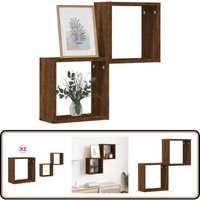 Würfelregale 2 Stk. Braune 30x15x30 cm - Vidaxl Würfelregale 2 Stk. Braune 30x15x30 cm - Vidaxl von VIDAXL