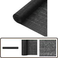 Zaunblende Schwarz 1,5x10 m HDPE 75 g/m² - Zaunblende - Sichtschutz - HDPE Netz - Gartenzubehör - Terrassenüberdachung von VIDAXL