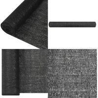 Zaunblende Schwarz 1x10 m HDPE 195 g/m² - Sichtschutz - Zaunblende - HDPE Netz - Gartenzubehör - Sonnenschutz - Home & Living von VIDAXL