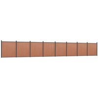 Vidaxl - Zaunelement Braun 1391x186 cm wpc Vidaxl - Zaunelement Braun 1391x186 cm wpc von VIDAXL