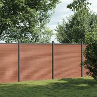 Vidaxl - Zaunelement Braun 353x186 cm wpc von VIDAXL