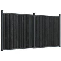Vidaxl - Zaunelement Grau 353x186 cm wpc von VIDAXL